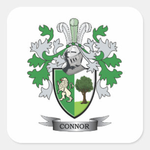 Connor Coat of Arms Square Sticker