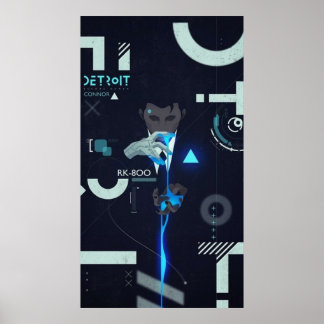 Connor Cover - Detroit Become Human Poster