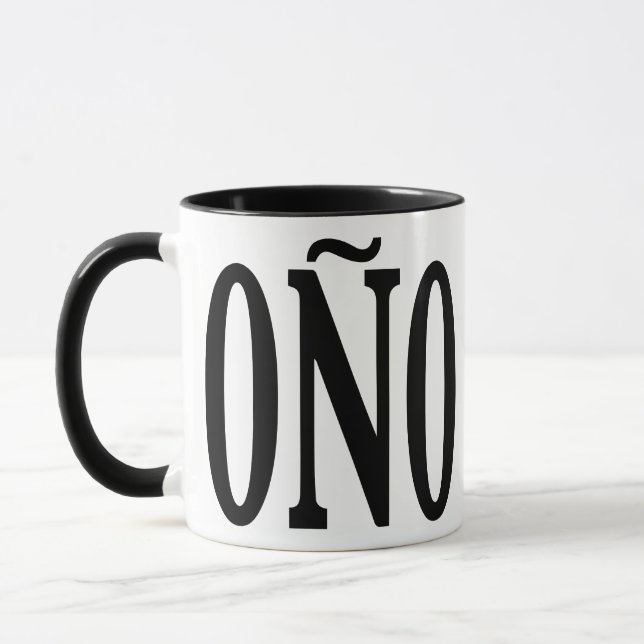 Coño Dominican Slang Funny Coffee Mug (Left)