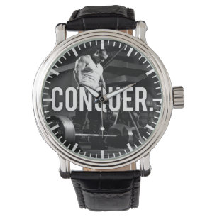 CONQUER - "Body building" Workout Motivational Watch
