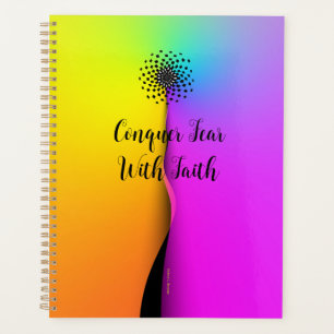 Conquer Fear With Faith Personalise Planner