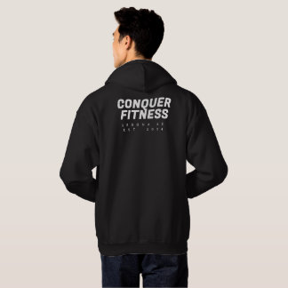 Conquer Fitness Sedona Hoodie white font
