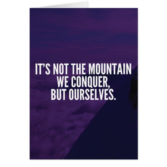 Conquer Mountain - Motivational (Front)