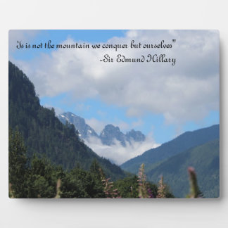 Conquer the Mountain Plaque