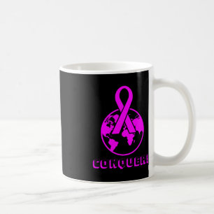 CONQUER! the world - fight breast cancer  Coffee Mug