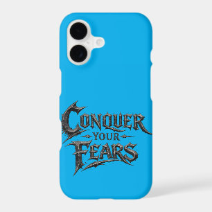 Conquer Your Fears Light Blue Phone Case