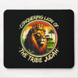 Conquering Lion Of The Tribe Judah Hebrew Israelit Mouse Pad