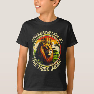 Conquering Lion Of The Tribe Judah Hebrew Israelit T-Shirt