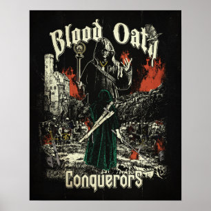 Conquerors - Retro MetalCore Poster
