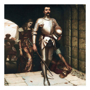 “Conquest” Mediaeval Painting by Edmund Blair Leig Photo Print