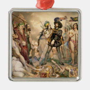 Conquest of Mexico Metal Tree Decoration