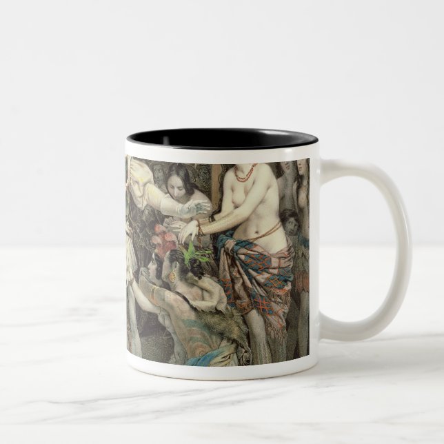 Conquest of Mexico Two-Tone Coffee Mug (Right)