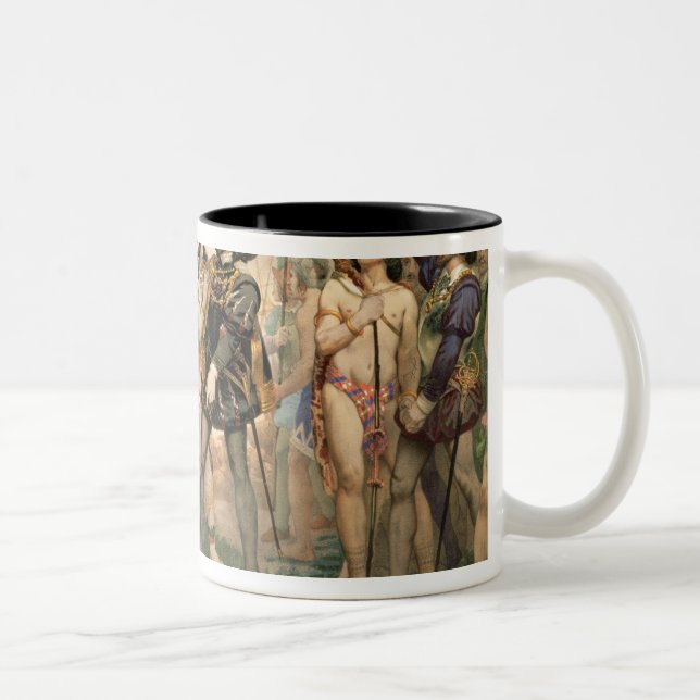 Conquest of Mexico Two-Tone Coffee Mug (Right)