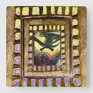 Conquest Over Evil Square Wall Clock