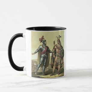 Conquistador with a Native American Chief (colour Mug
