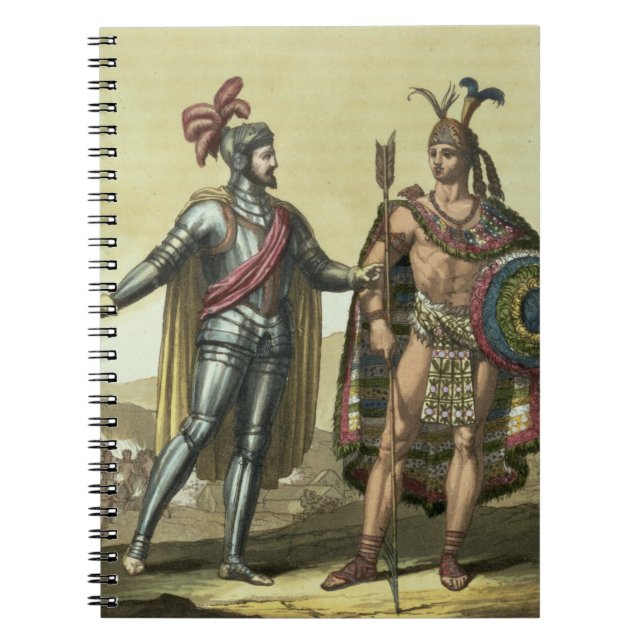 Conquistador with a Native American Chief (colour Notebook (Front)
