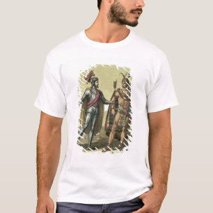 Conquistador with a Native American Chief (colour T-Shirt