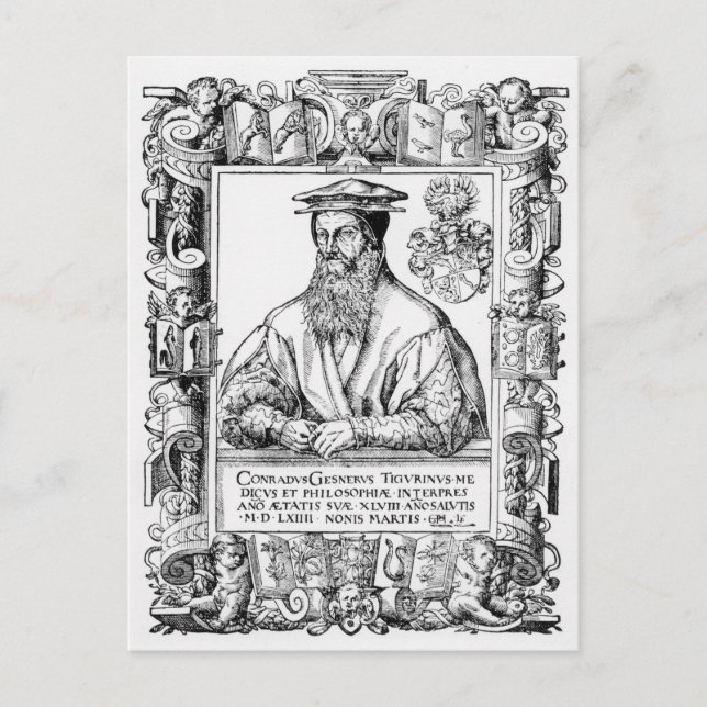 Conrad Gesner Postcard (Front)