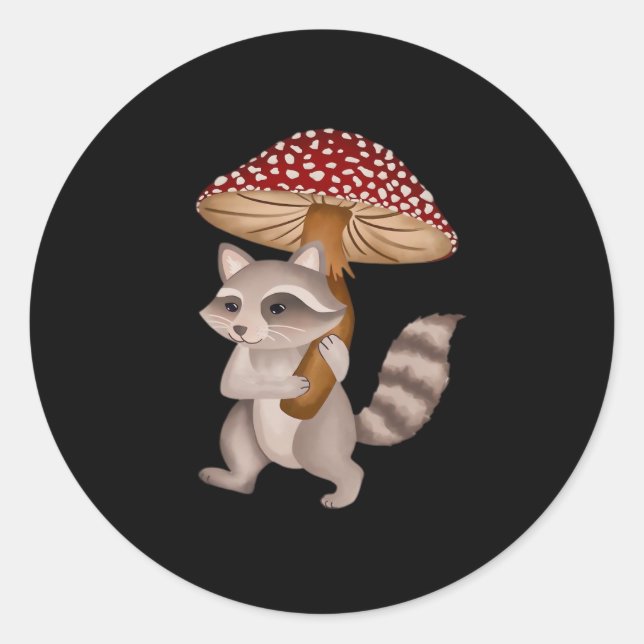 Conrad The Raccoon Classic Classic Round Sticker (Front)