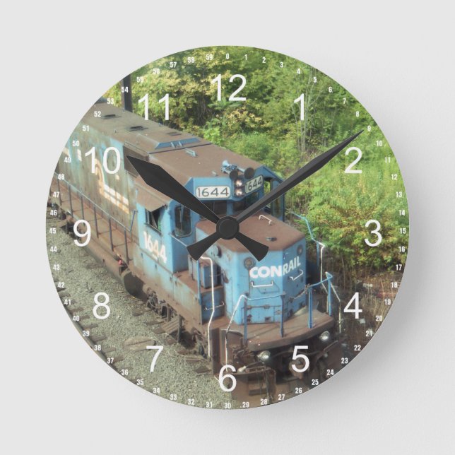 Conrail Diesel Locomotive #1644 GP-15-1 Wall Clock (Front)