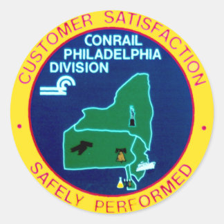 Conrail Philadelphia Division Classic Round Sticker