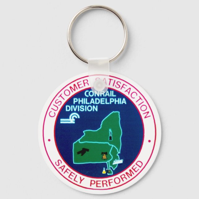 Conrail Railroad Philadelphia Division  Key Ring (Front)
