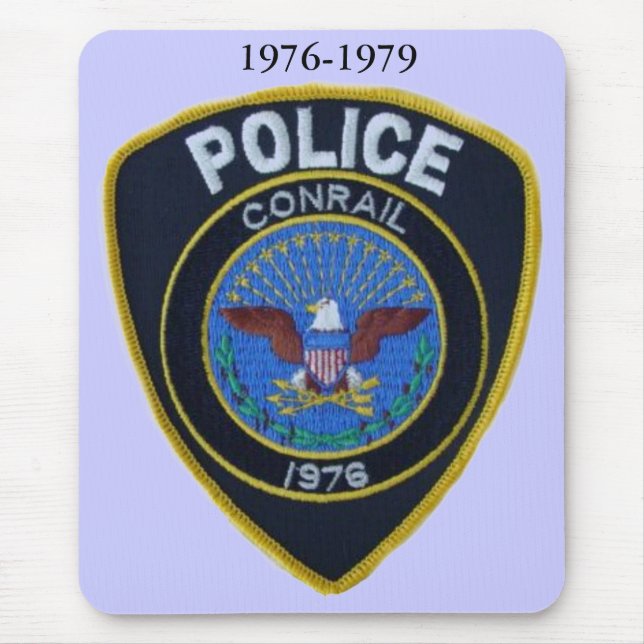 Conrail Railroad Police Patch Mousepad (Front)