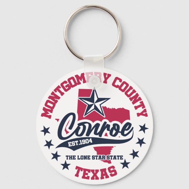 Conroe,Texas Key Ring (Front)