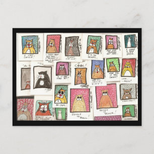 Conroy's Cat Cartoons Postcard