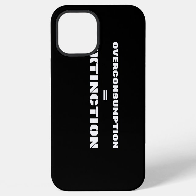 Conscious Consumerism Environmental Awareness iPhone Case (Back)