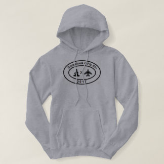Conscious & Fly Brand Logo Grey Hoodie