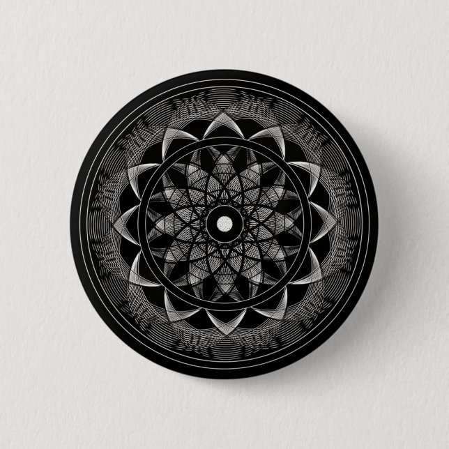 Consciousness - Sacred Geometry Mandala 6 Cm Round Badge (Front)