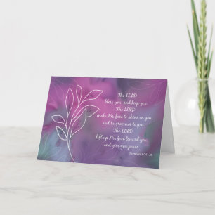 Consecrated as Bishop Lord Bless and Keep Purple Card