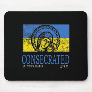 Consecrated Ukraine Immaculate Heart Of Mary Mouse Pad
