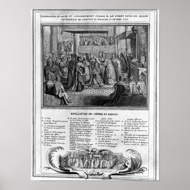 Consecration and Coronation of Henri IV Poster (Front)