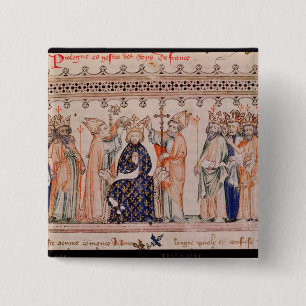 Consecration Philippe III le Hardi King of 15 Cm Square Badge