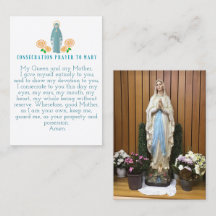 Consecration to Mary Prayer Cards