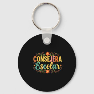 Consejera escolar school counselor men women key ring