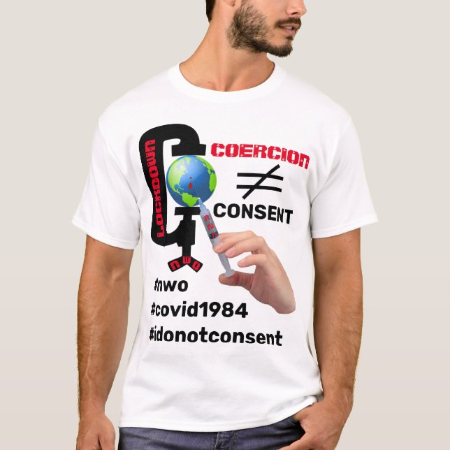 Consent not coercion (light) T-Shirt (Front)