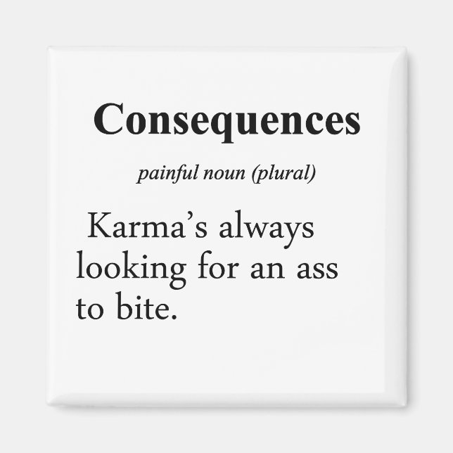Consequences Definition Magnet (Front)