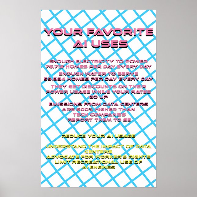 Consequences of AI  Poster (Front)