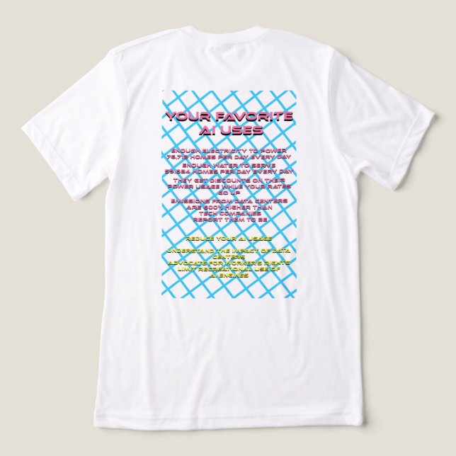 Consequences of AI Tri-Blend Shirt (Design Back)