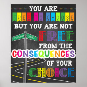 Consequences Poster Inspirational Art