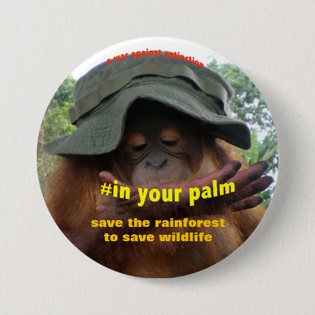 Conservation Activist for Animal Welfare 7.5 Cm Round Badge (Front)