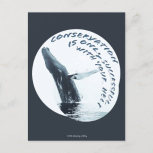 Conservation Is Only Successful With Your Help Announcement Postcard