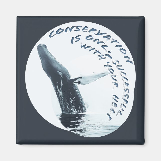 Conservation Is Only Successful With Your Help Magnet (Front)