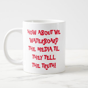 Conservative Anti Leftist Mainstream Media Bias Large Coffee Mug