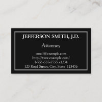Conservative Attorney Business Card