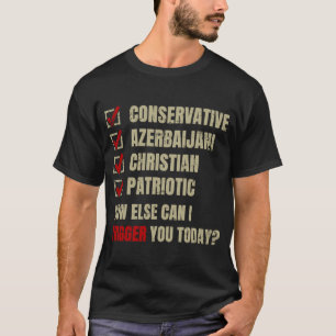 Conservative Azerbaijani Christian Patriotic T-Shirt