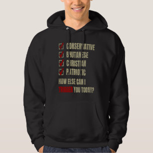 Conservative Bhutanese Christian Patriotic Hoodie